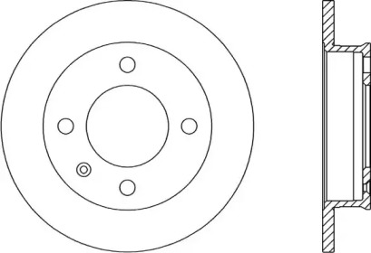 Тормозной диск OPEN PARTS BDA1157.10