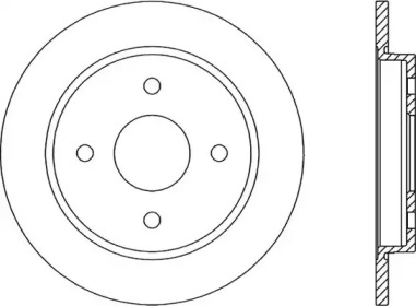 Тормозной диск OPEN PARTS BDA1165.10