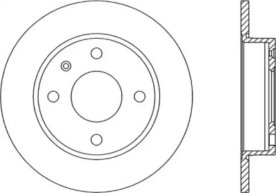 Тормозной диск OPEN PARTS BDA1175.10