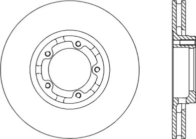 Тормозной диск OPEN PARTS BDA1182.20