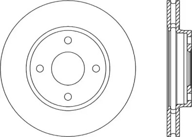 Тормозной диск OPEN PARTS BDA1184.20