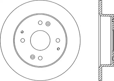 Тормозной диск OPEN PARTS BDA1214.10