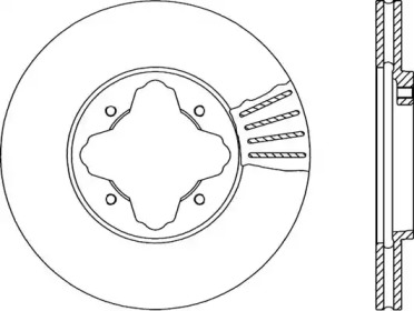 Тормозной диск OPEN PARTS BDA1222.20