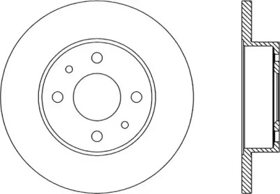 Тормозной диск OPEN PARTS BDA1229.10