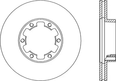 Тормозной диск OPEN PARTS BDA1398.20