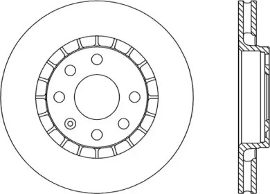 Тормозной диск OPEN PARTS BDA1412.20