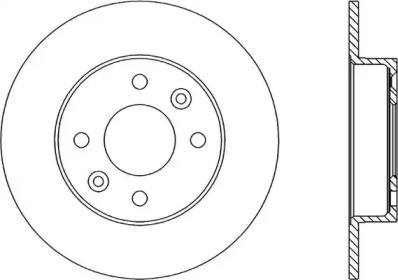 Тормозной диск OPEN PARTS BDA1447.10