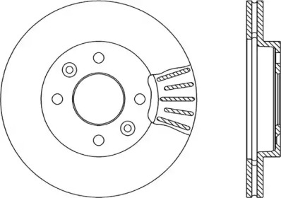 Тормозной диск OPEN PARTS BDA1450.20