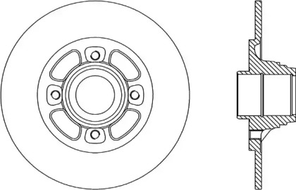 Тормозной диск OPEN PARTS BDA1463.10