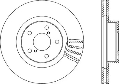 Тормозной диск OPEN PARTS BDA1493.20