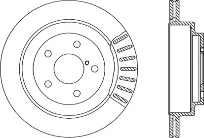 Тормозной диск OPEN PARTS BDA1494.20