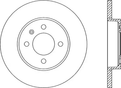 Тормозной диск OPEN PARTS BDA1582.10