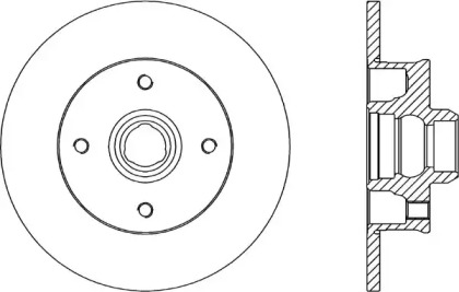 Тормозной диск OPEN PARTS BDA1583.10