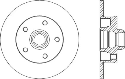 Тормозной диск OPEN PARTS BDA1584.10