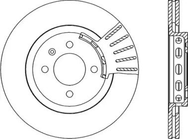 Тормозной диск OPEN PARTS BDA1586.20