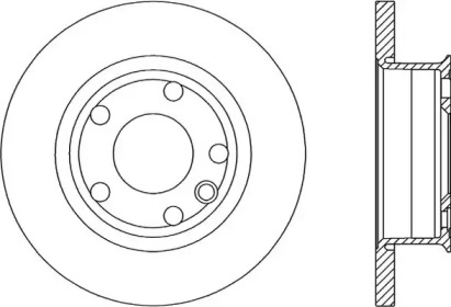 Тормозной диск OPEN PARTS BDA1588.10