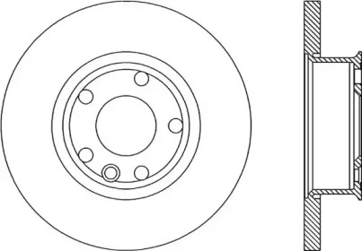 Тормозной диск OPEN PARTS BDA1593.10