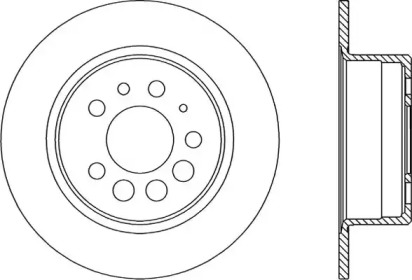 Тормозной диск OPEN PARTS BDA1597.10