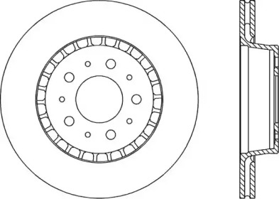 Тормозной диск OPEN PARTS BDA1608.20