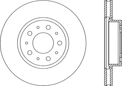 Тормозной диск OPEN PARTS BDA1611.20