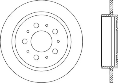 Тормозной диск OPEN PARTS BDA1612.10