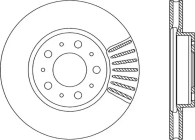 Тормозной диск OPEN PARTS BDA1614.20