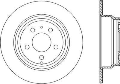 Тормозной диск OPEN PARTS BDA1616.10