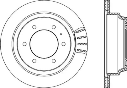 Тормозной диск OPEN PARTS BDA1654.20