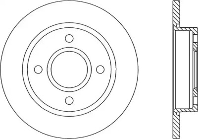 Тормозной диск OPEN PARTS BDA1660.10