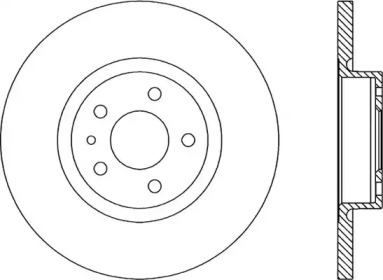 Тормозной диск OPEN PARTS BDA1661.10