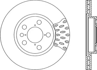 Тормозной диск OPEN PARTS BDA1674.20