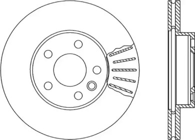 Тормозной диск OPEN PARTS BDA1676.20