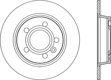 Тормозной диск OPEN PARTS BDA1677.10