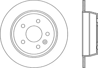 Тормозной диск OPEN PARTS BDA1705.10