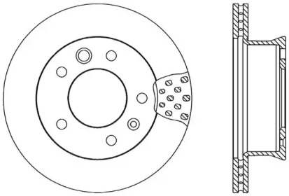 Тормозной диск OPEN PARTS BDA1706.20