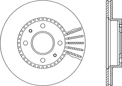 Тормозной диск OPEN PARTS BDA1708.20