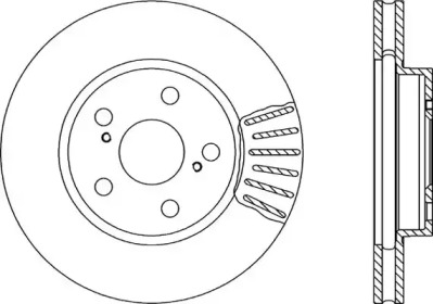 Тормозной диск OPEN PARTS BDA1725.20