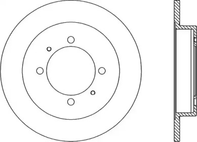 Тормозной диск OPEN PARTS BDA1735.10