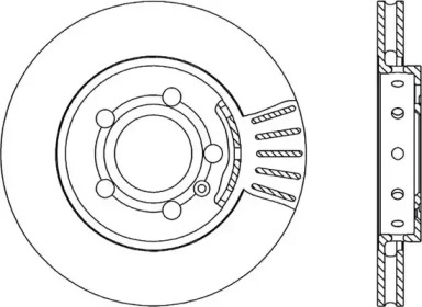 Тормозной диск OPEN PARTS BDA1746.20