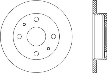 Тормозной диск OPEN PARTS BDA1762.10