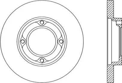 Тормозной диск OPEN PARTS BDA1763.10