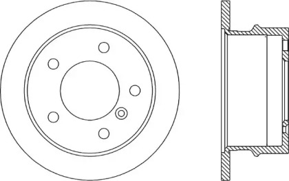 Тормозной диск OPEN PARTS BDA1784.10