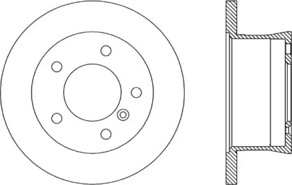 Тормозной диск OPEN PARTS BDA1785.10