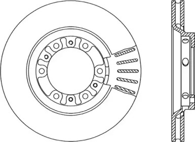 Тормозной диск OPEN PARTS BDA1792.20