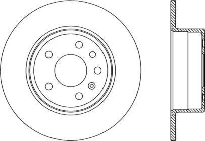 Тормозной диск OPEN PARTS BDA1805.10