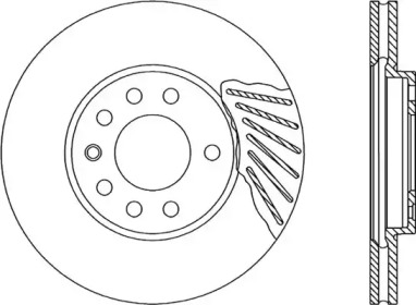 Тормозной диск OPEN PARTS BDA1808.20