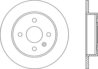 Тормозной диск OPEN PARTS BDA1810.10