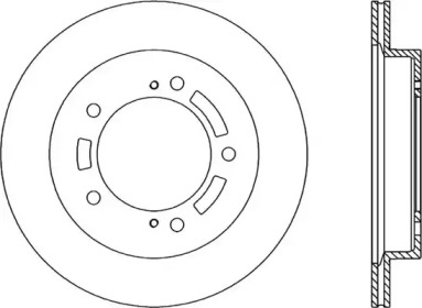 Тормозной диск OPEN PARTS BDA1821.20