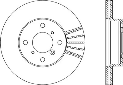 Тормозной диск OPEN PARTS BDA1823.20