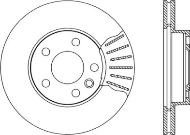 Тормозной диск OPEN PARTS BDA1843.20